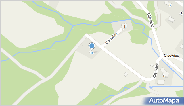 Cisowiec, Cisowiec, 18, mapa Cisowiec