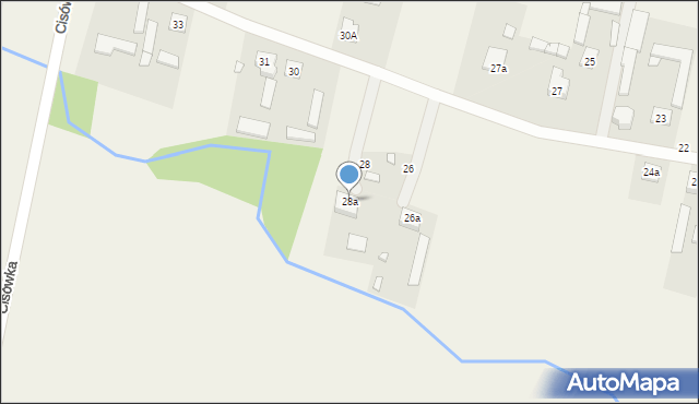 Cisówka, Cisówka, 28a, mapa Cisówka