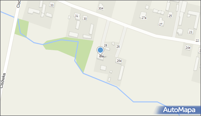 Cisówka, Cisówka, 29A, mapa Cisówka