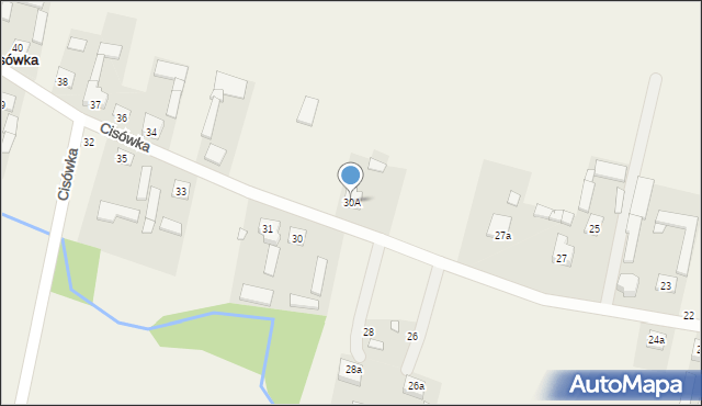 Cisówka, Cisówka, 30A, mapa Cisówka