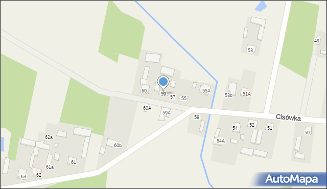 Cisówka, Cisówka, 59, mapa Cisówka