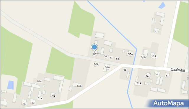Cisówka, Cisówka, 60, mapa Cisówka