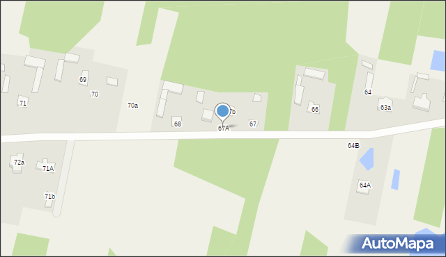 Cisówka, Cisówka, 67A, mapa Cisówka