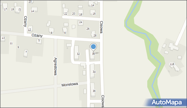 Cisownica, Cisowa, 30, mapa Cisownica