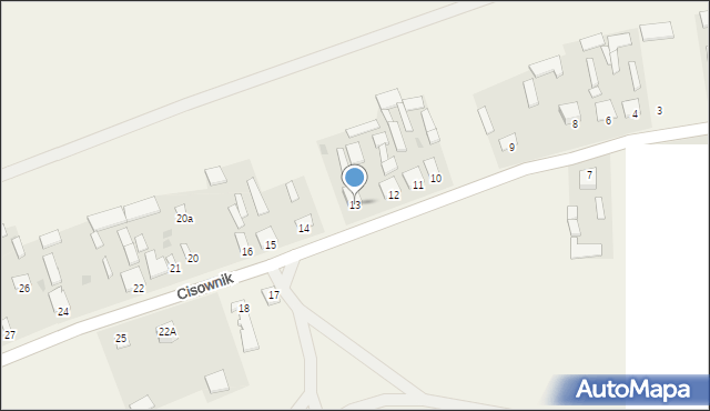 Cisownik, Cisownik, 13, mapa Cisownik