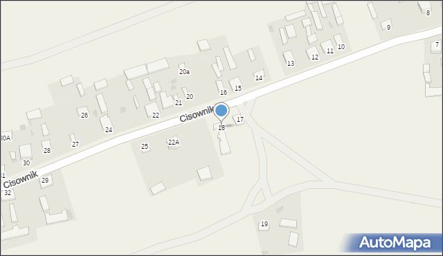 Cisownik, Cisownik, 18, mapa Cisownik