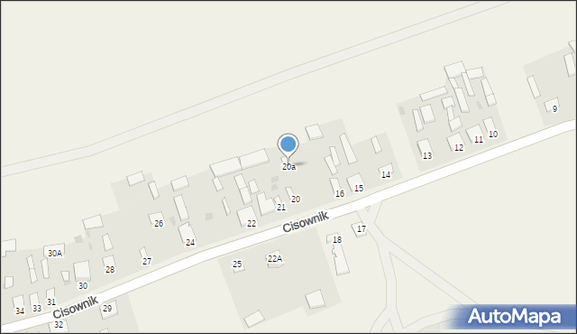 Cisownik, Cisownik, 20a, mapa Cisownik