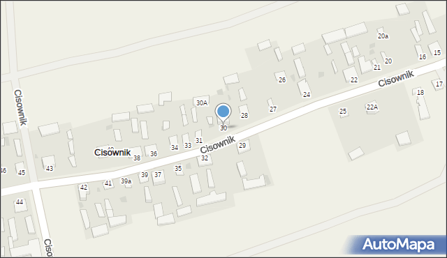 Cisownik, Cisownik, 30, mapa Cisownik