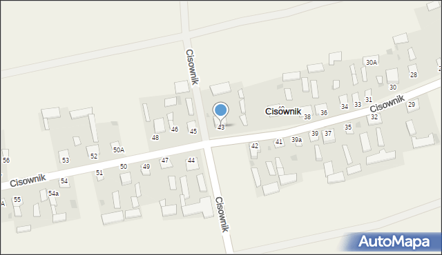 Cisownik, Cisownik, 43, mapa Cisownik