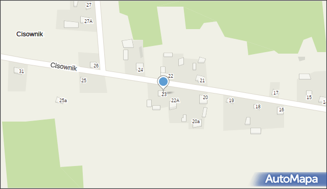 Cisownik, Cisownik, 23, mapa Cisownik