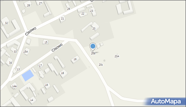 Cisowo, Cisowo, 20b, mapa Cisowo