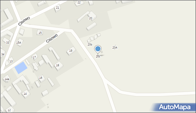 Cisowo, Cisowo, 20c, mapa Cisowo