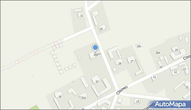 Cisowo, Cisowo, 32b, mapa Cisowo