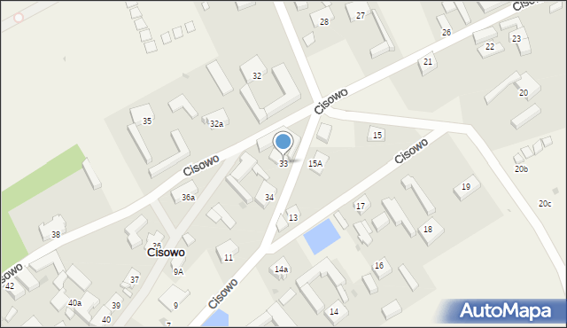 Cisowo, Cisowo, 33, mapa Cisowo