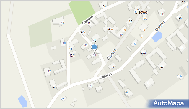 Cisowo, Cisowo, 44, mapa Cisowo