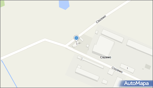 Ciszewo, Ciszewo, 1, mapa Ciszewo