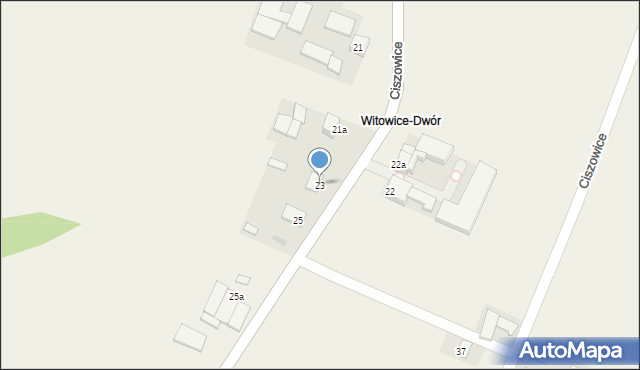 Ciszowice, Ciszowice, 23, mapa Ciszowice