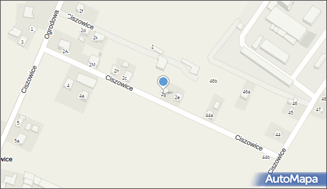 Ciszowice, Ciszowice, 2g, mapa Ciszowice