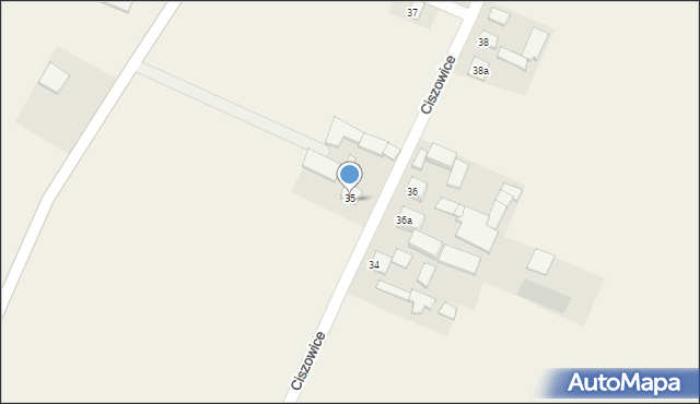 Ciszowice, Ciszowice, 35, mapa Ciszowice
