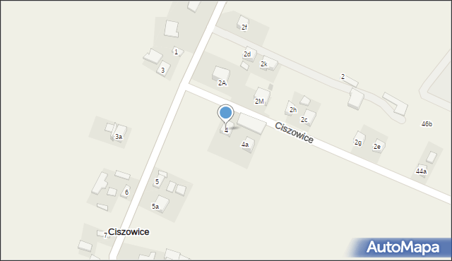 Ciszowice, Ciszowice, 4, mapa Ciszowice