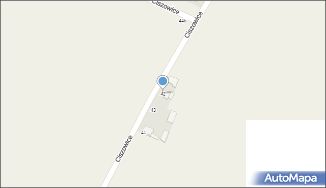 Ciszowice, Ciszowice, 42, mapa Ciszowice