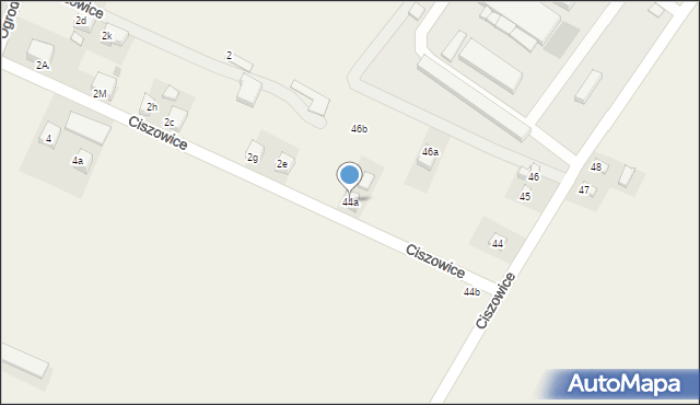 Ciszowice, Ciszowice, 44a, mapa Ciszowice