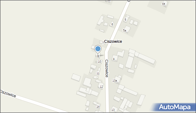Ciszowice, Ciszowice, 8, mapa Ciszowice