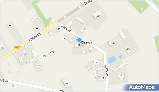Ciszyca, Ciszyca, 13B, mapa Ciszyca