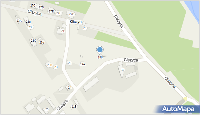 Ciszyca, Ciszyca, 19b, mapa Ciszyca