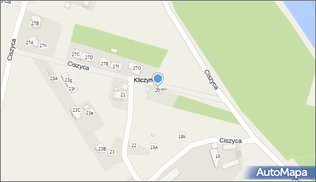 Ciszyca, Ciszyca, 20, mapa Ciszyca