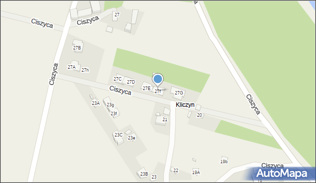 Ciszyca, Ciszyca, 27f, mapa Ciszyca
