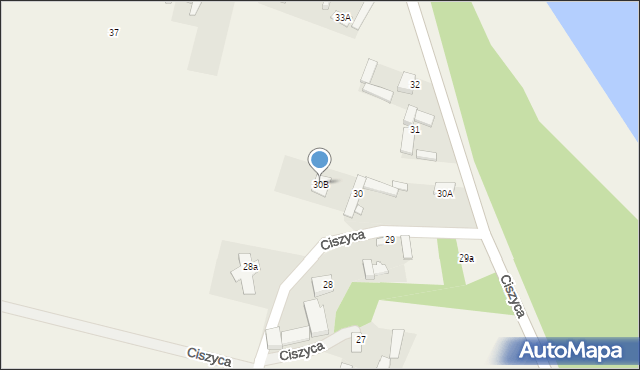 Ciszyca, Ciszyca, 30B, mapa Ciszyca