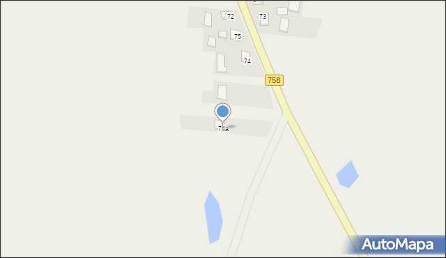 Ciszyca, Ciszyca, 74a, mapa Ciszyca