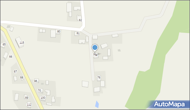 Ciszyca, Ciszyca, 75a, mapa Ciszyca