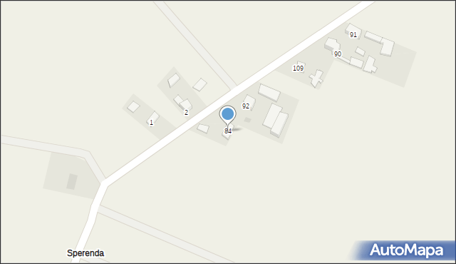 Ciszyca, Ciszyca, 84, mapa Ciszyca