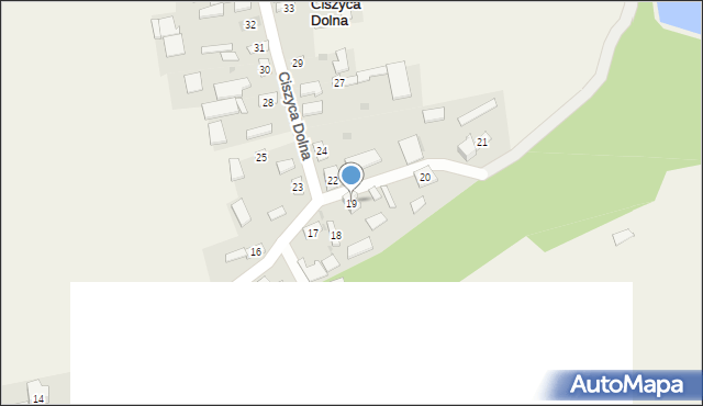Ciszyca Dolna, Ciszyca Dolna, 19, mapa Ciszyca Dolna