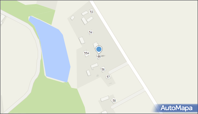 Ciszyca Dolna, Ciszyca Dolna, 55, mapa Ciszyca Dolna