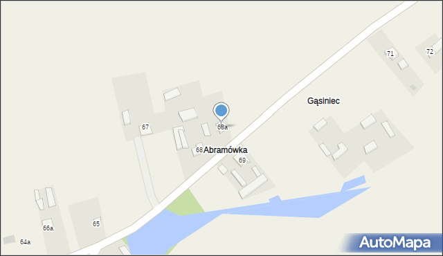 Ciszyca Górna, Ciszyca Górna, 68a, mapa Ciszyca Górna