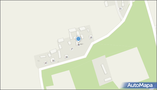 Ciszyca-Kolonia, Ciszyca-Kolonia, 36, mapa Ciszyca-Kolonia