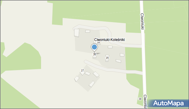 Ciwoniuki, Ciwoniuki, 36, mapa Ciwoniuki