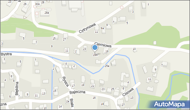 Czaniec, Cierniowa, 19A, mapa Czaniec