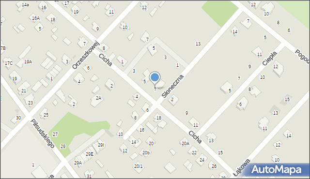 Czarna Białostocka, Cicha, 7, mapa Czarna Białostocka