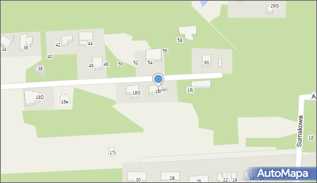 Czarny Las, Cisowa, 18I, mapa Czarny Las