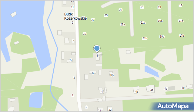 Czarny Las, Cisowa, 8, mapa Czarny Las