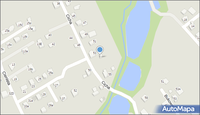 Czechowice-Dziedzice, Cicha, 53A, mapa Czechowic-Dziedzic
