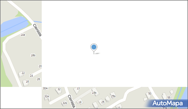 Czechowice-Dziedzice, Cienista, 15e, mapa Czechowic-Dziedzic