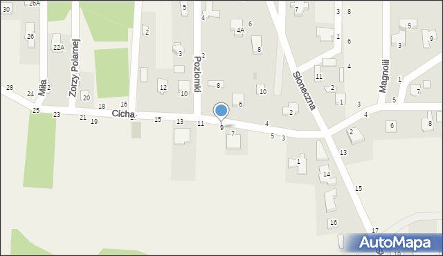 Czeczotki, Cicha, 9, mapa Czeczotki
