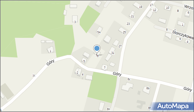 Czernikowo, Cicha, 7a, mapa Czernikowo