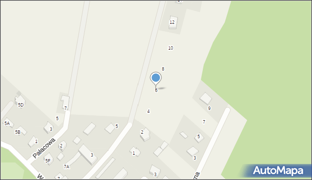 Czerwin, Cicha, 6, mapa Czerwin