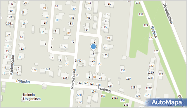 Częstochowa, Ciechanowska, 6, mapa Częstochowy